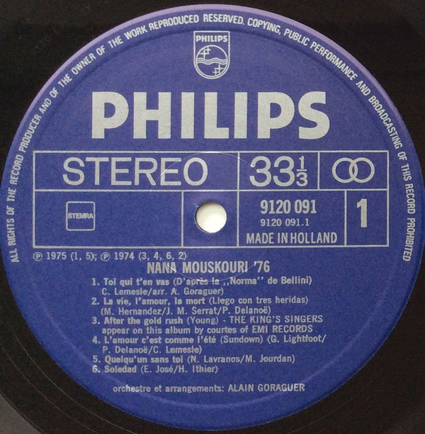 Album herunterladen Nana Mouskouri - 76