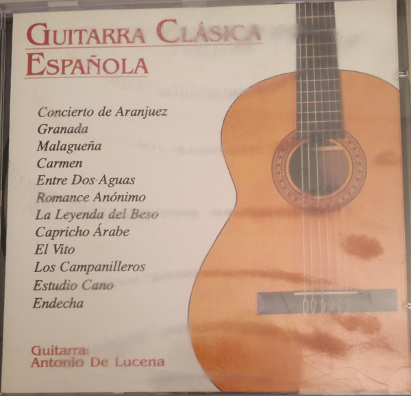 Ciencias Sociales paño suéter Antonio De Lucena – Guitarra Clasica Espanola (1995, CD) - Discogs