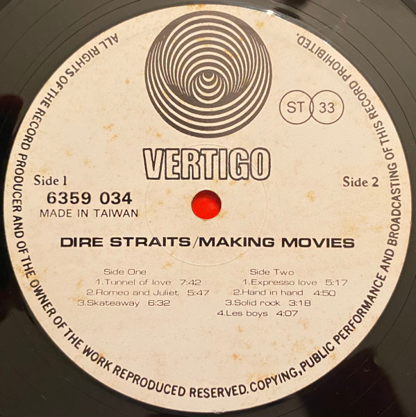 Dire Straits – Making Movies (1980, Spaceship Labels, Vinyl) - Discogs