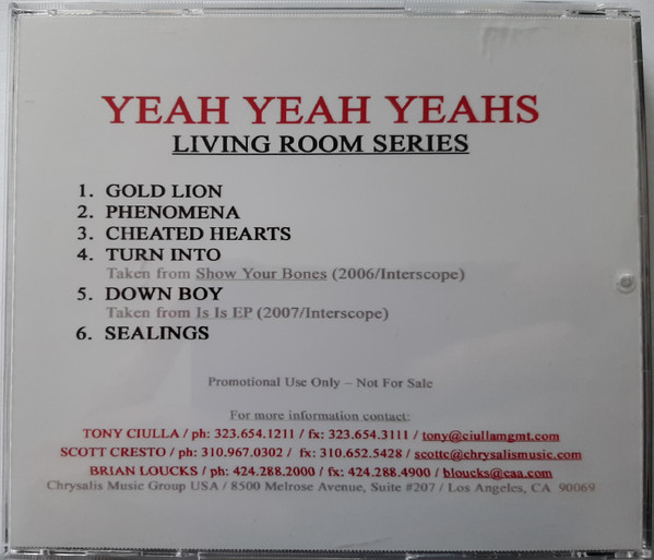lataa albumi Yeah Yeah Yeahs - 2007 Living Room Series