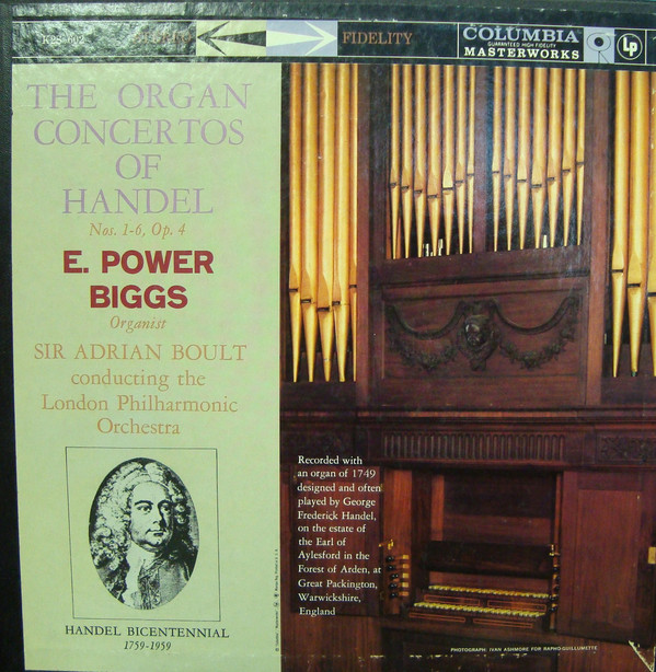 last ned album E Power Biggs, Sir Adrian Boult, The London Philharmonic Orchestra - The Organ Concertos of Handel Nos 1 6 Op4