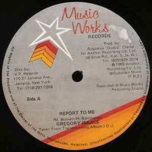 Gregory Isaacs – Report To Me (1989, Vinyl) - Discogs