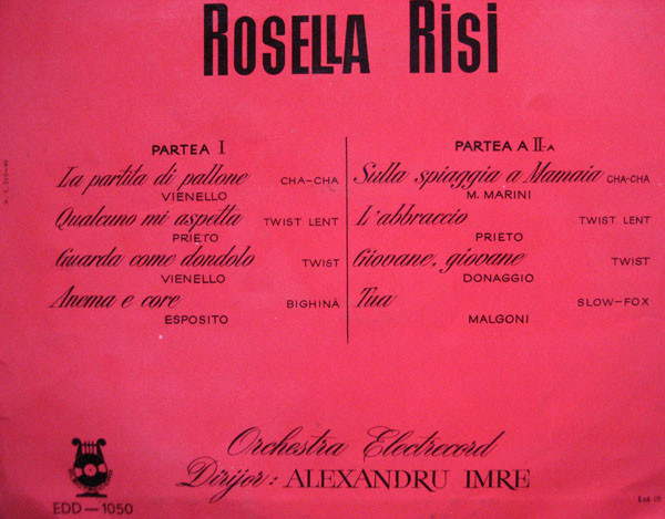 descargar álbum Rosella Risi - Muzică Ușoară Italiană Interpretată De Rosella Risi