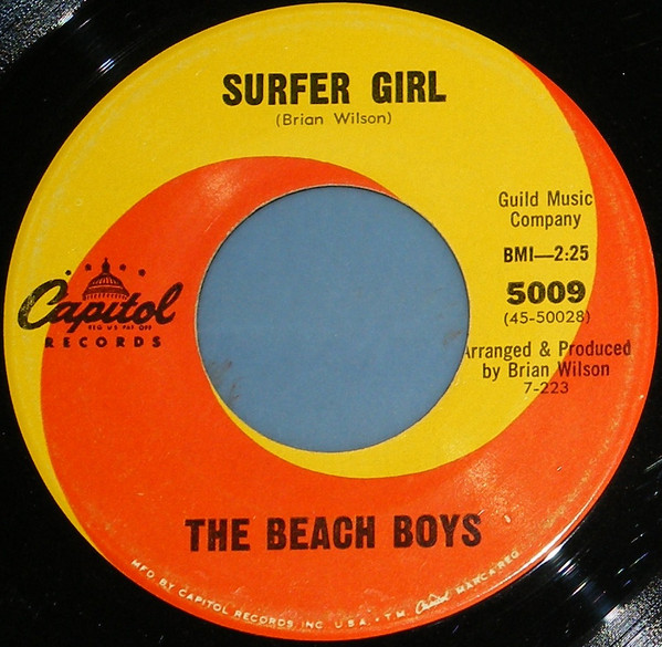 The Beach Boys – Surfer Girl / Little Deuce Coupe (1963, Scranton