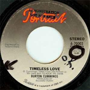 Burton Cummings Timeless Love Never Had A Lady Before 1977