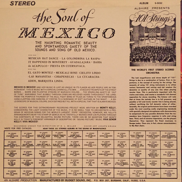 lataa albumi Monty Kelly - 101 Strings The Soul Of Mexico