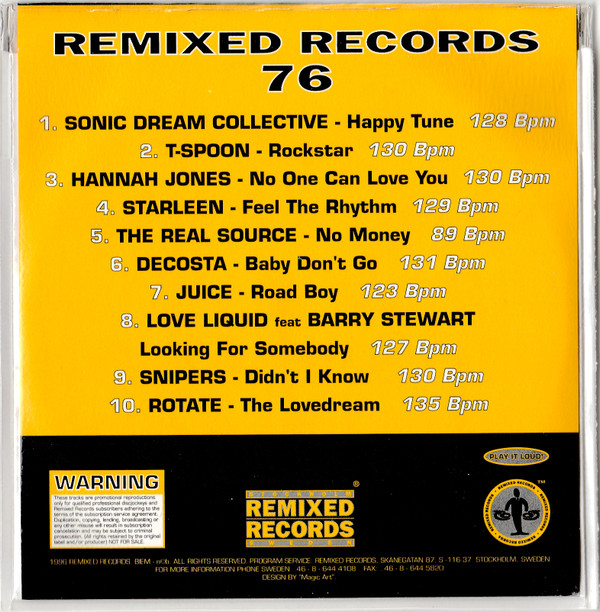 ladda ner album Various - Remixed Records 76