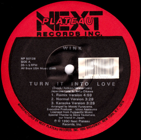 Wink – 愛が止まらない ~ Turn It Into Love ~ (1988, Vinyl