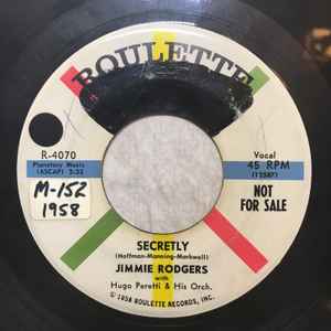 Jimmie Rodgers (2) - Secretly album cover