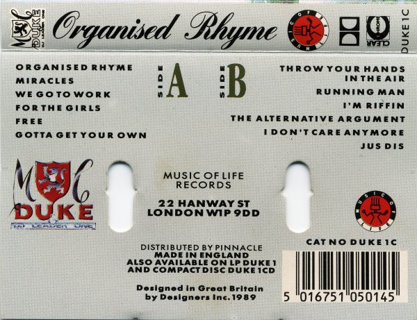ランダムラップM.C. Duke - Organised Rhyme