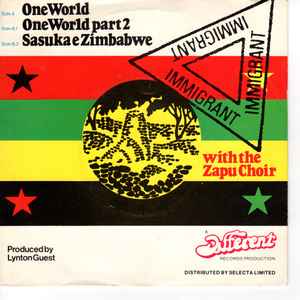 Immigrant With The Zapu Choir - One World album cover