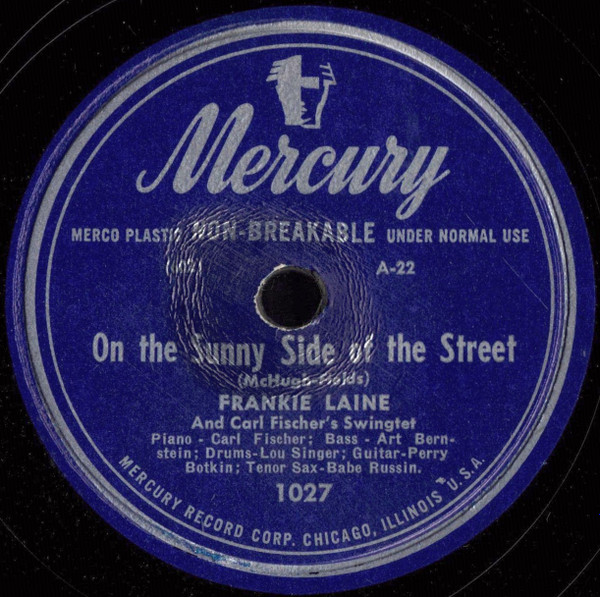 Album herunterladen Frankie Laine And Carl Fischer's Swingtet - On The Sunny Side of the Street