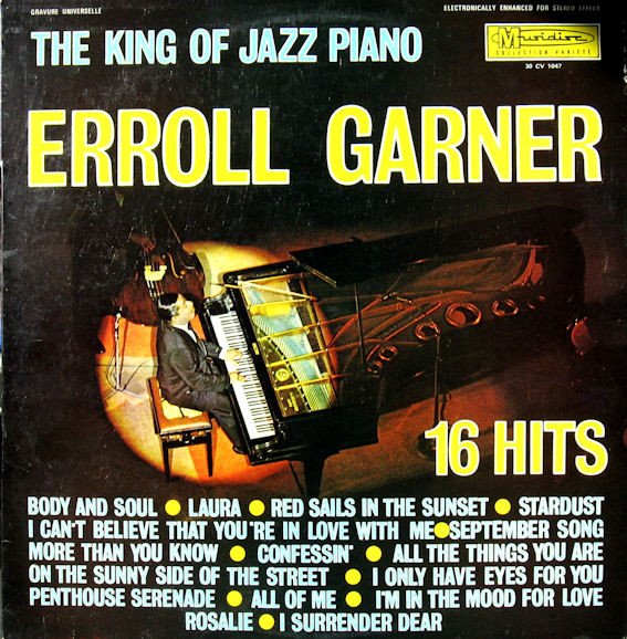 Erroll Garner – The King Of Jazz Piano - 16 Hits (Vinyl) - Discogs