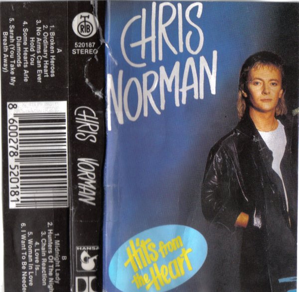 Rock singer CHRIS NORMAN (1988) / Überschrift: CHRIS NORMAN Stock