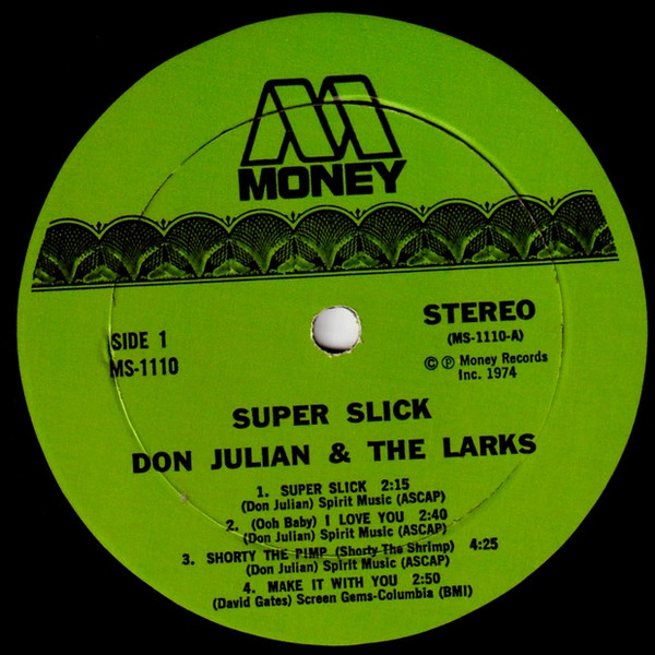 Album herunterladen Don Julian & The Larks - Super Slick