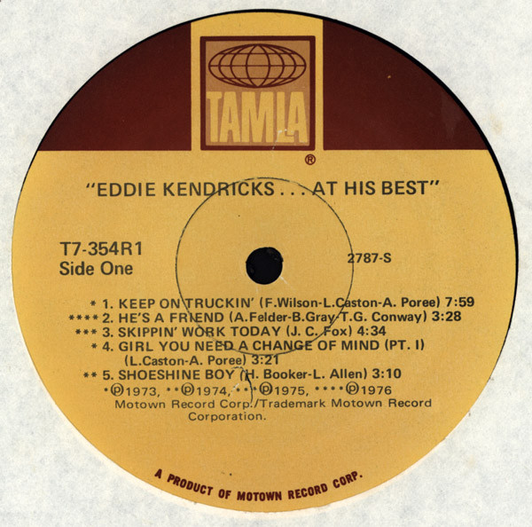 lataa albumi Download Eddie Kendricks - At His Best album