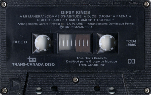 Gipsy Kings - Gipsy Kings | Trans-Canada Disq (TCD4-8805) - 5