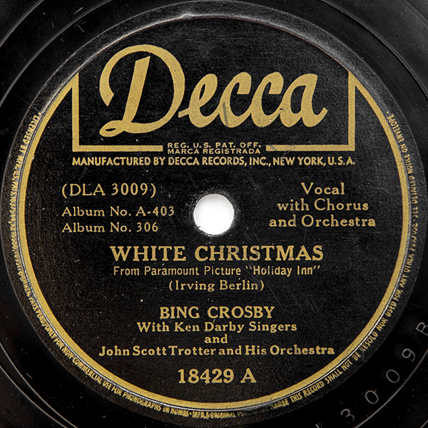 Bing Crosby – White Christmas / Let's Start The New Year Right (1942
