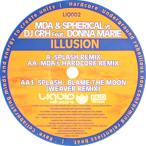 descargar álbum MDA & Spherical vs DJ GRH Feat Donna Marie - Illusion