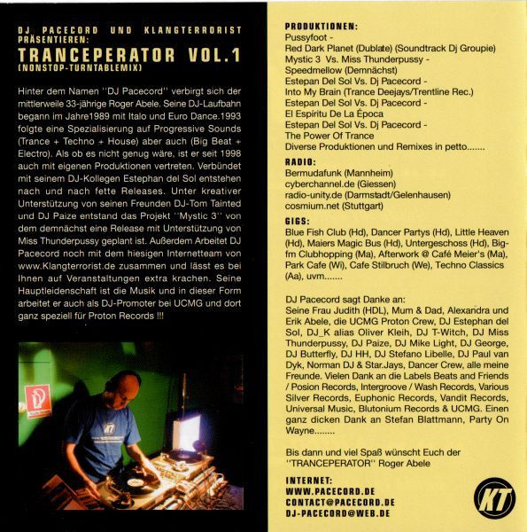 last ned album DJ Pacecord - Tranceperator