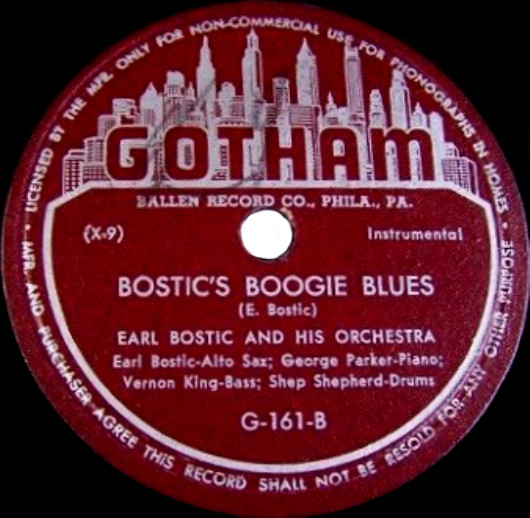 descargar álbum Earl Bostic And His Orchestra - Barfly Baby Bostics Boogie Blues