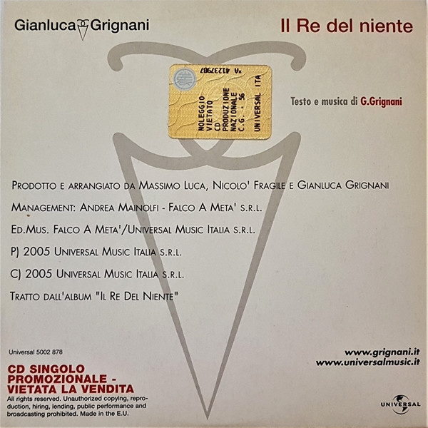 baixar álbum Gianluca Grignani - Il Re Del Niente