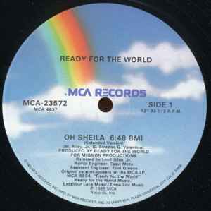 Ready For The World - Oh Sheila album cover
