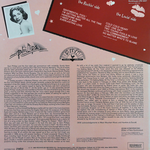 baixar álbum Barbara Pittman - The Original Sun Sides