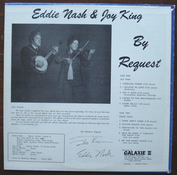 Album herunterladen Eddie Nash , Joy King - By Request