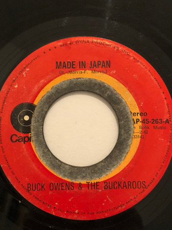 Buck Owens And The Buckaroos – Made In Japan (1972, Vinyl) - Discogs