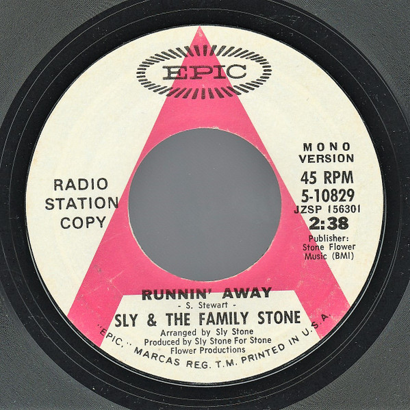 Sly & The Family Stone – Runnin' Away (1972, Vinyl) - Discogs