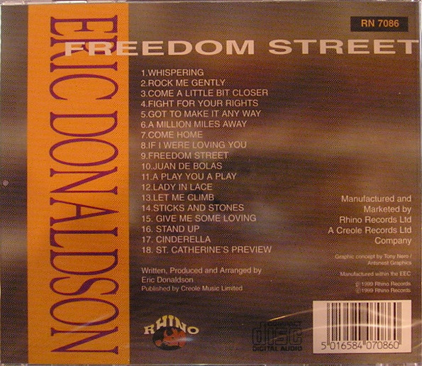 last ned album Eric Donaldson - Freedom Street