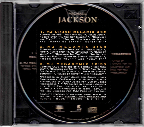 Michael Jackson – MJ Club Megamix (1995, Vinyl) - Discogs