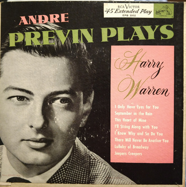 descargar álbum André Previn - André Previn Plays Harry Warren
