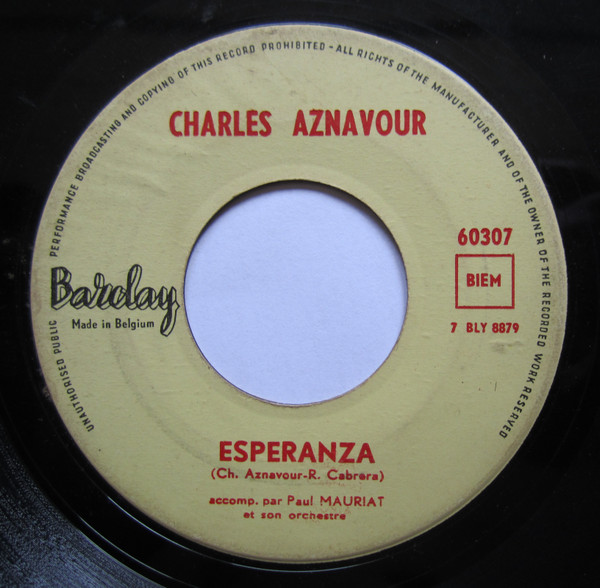 Album herunterladen Charles Aznavour - Esperanza