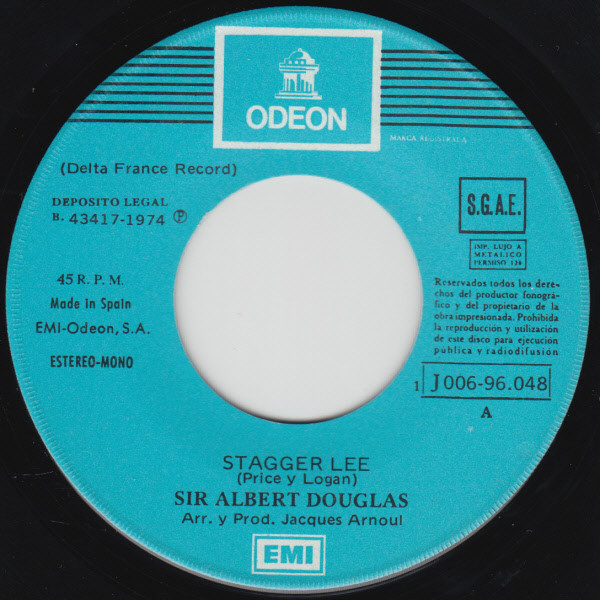 télécharger l'album Sir Albert Douglas - Stagger Lee