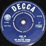 Cover of Come On, 1963, Vinyl