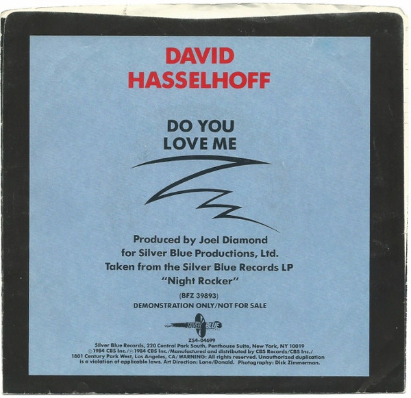 ladda ner album David Hasselhoff - Do You Love Me