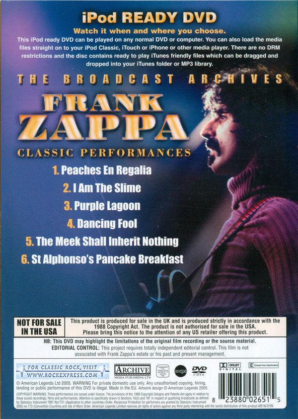 ladda ner album Frank Zappa - The Broadcast Archives