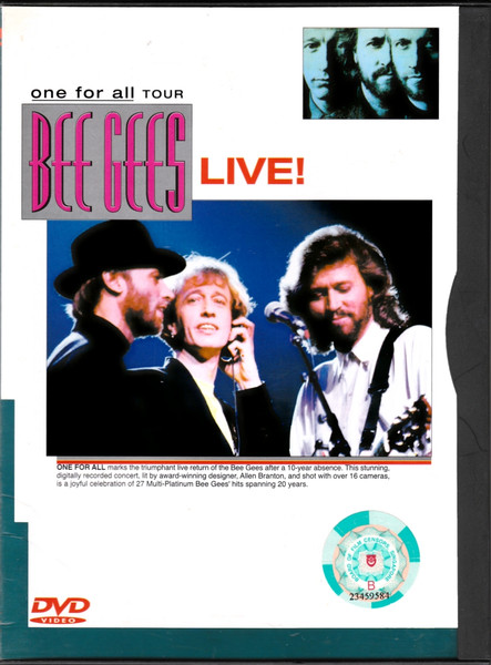 Bee Gees - One For All Tour Live! | Releases | Discogs