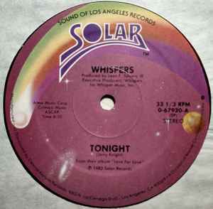 The Whispers - Tonight / Small Talkin' album cover