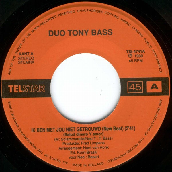 last ned album Duo Tony Bass - Ik Ben Met Jou Niet Getrouwd New Beat
