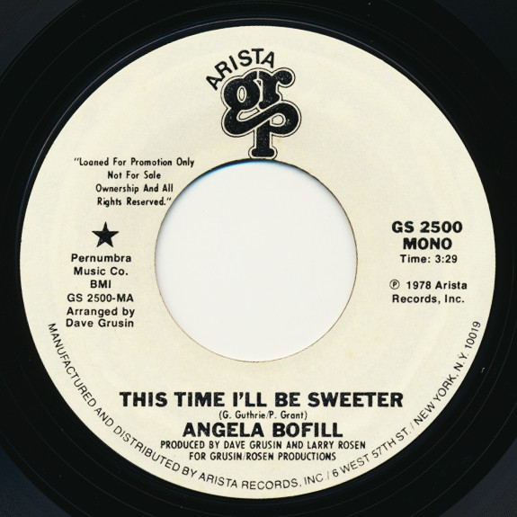 Angela Bofill – This Time I'll Be Sweeter (1979, Vinyl