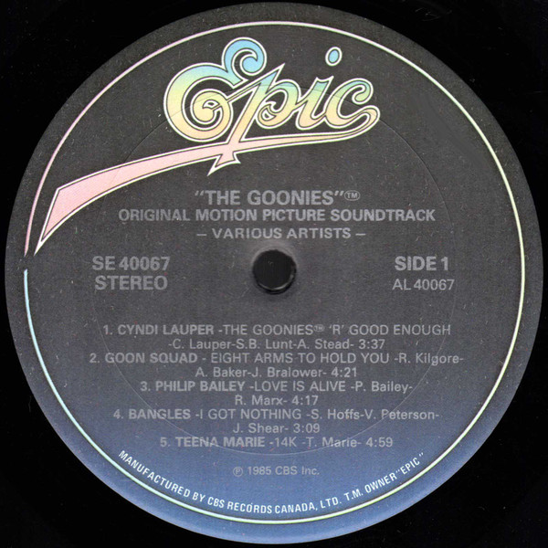 Various - The Goonies - Original Motion Picture Soundtrack | Epic (SE 40067) - 3