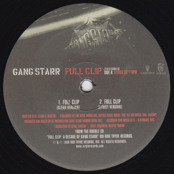Gang Starr – Full Clip (2009, Vinyl) - Discogs