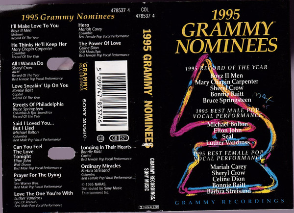 1995 Grammy Nominees (1995, CD) - Discogs
