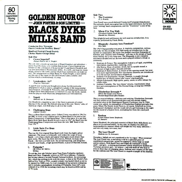ladda ner album The Black Dyke Mills Band - Golden Hour Of