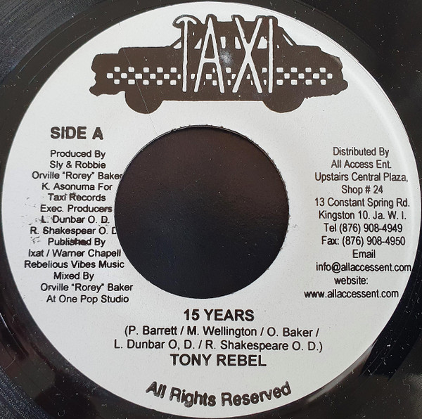 baixar álbum Tony Rebel Scantana - 15 Years Jamaica