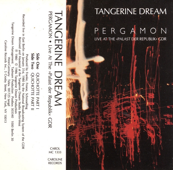 Tangerine Dream – Pergamon - Live At The »Palast Der Republik« GDR