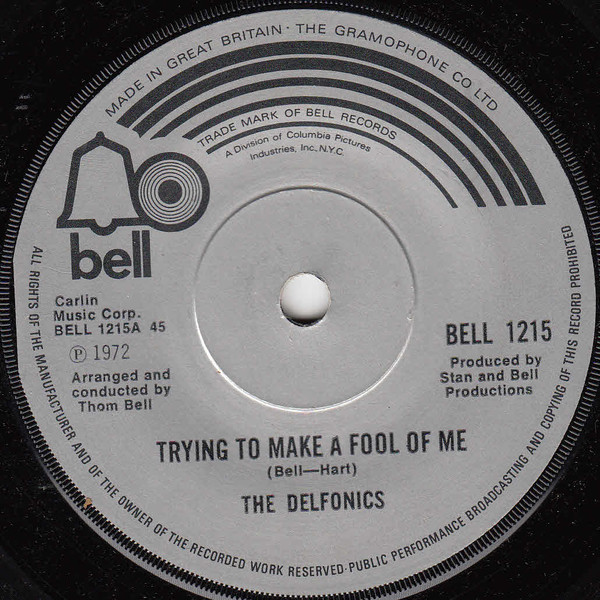 The Delfonics – Trying To Make A Fool Of Me (1972, Solid Centre